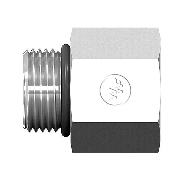 Male O-Ring Boss to Female O-Ring Boss Straight, World Wide Fittings, Mfr#: 6410X04X06